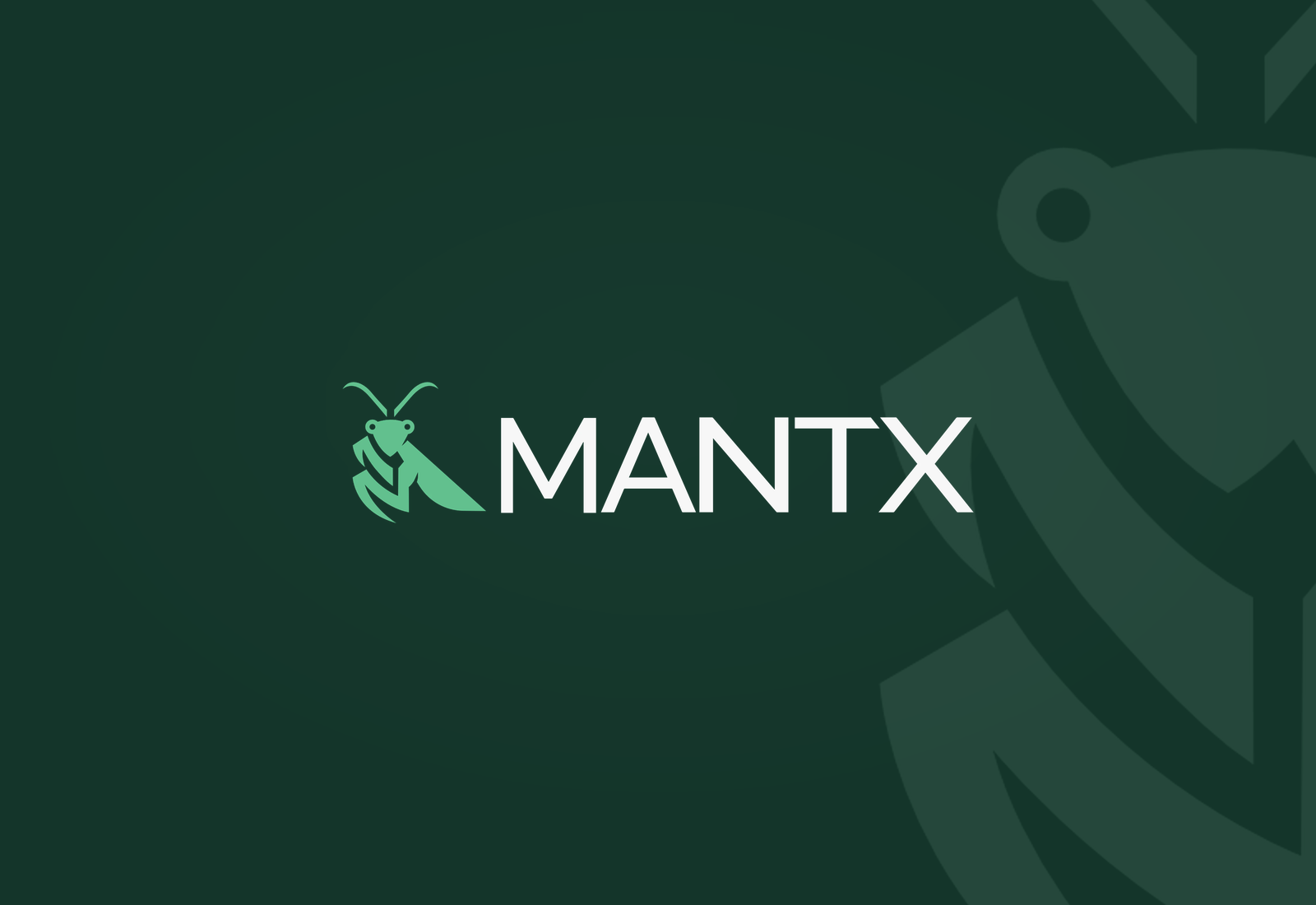 Mantx logo on brand green